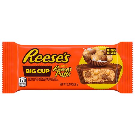 REESE'S Big Cup Milk Chocolate King Size Peanut Butter Cups Candy