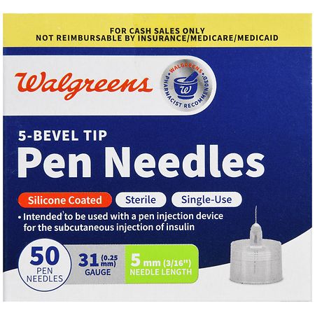 Walgreens 5-Bevel Tip Pen Needles 32G/4mm