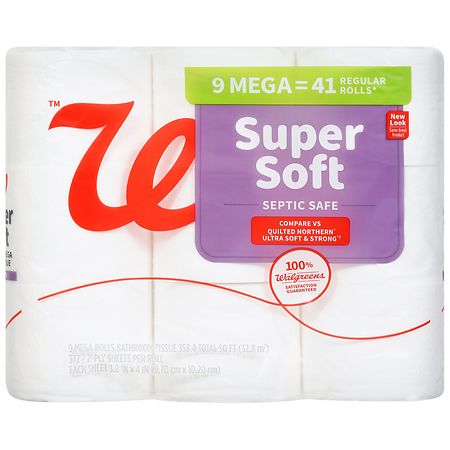 Walgreens Mega Super Soft Bathroom Tissue