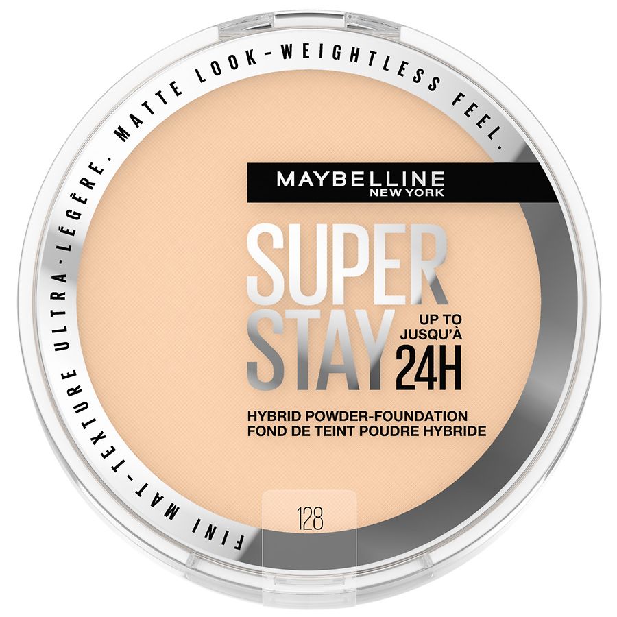 Maybelline Walgreens 24HR Powder-Foundation, to Hybrid | Up SuperStay 128