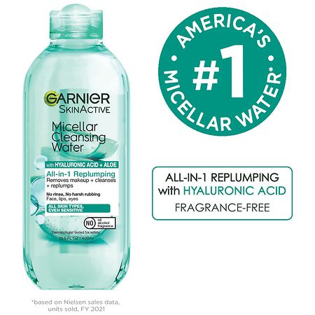 Eau Micellaire avec Acide Hyaluronique - Garnier SkinActive