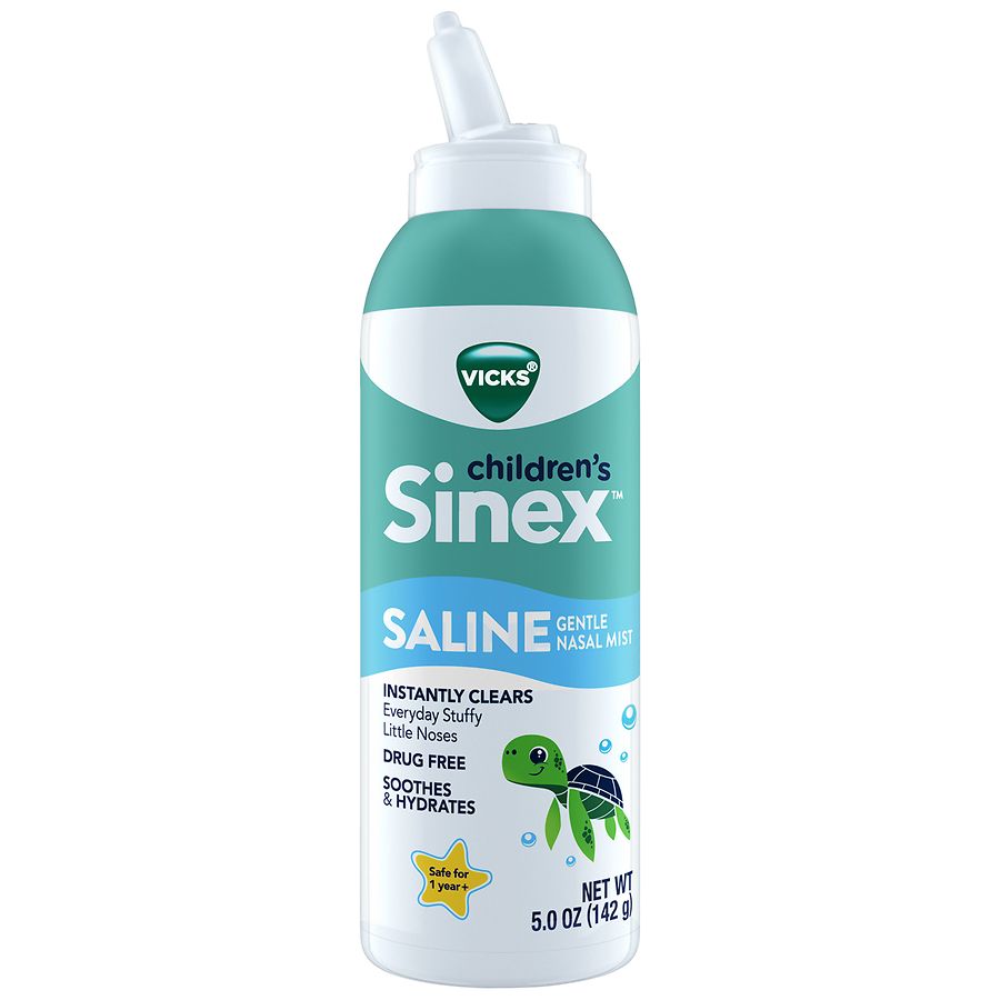 Vicks Sinex Children's Saline Nasal Spray, Drug Free Ultra Fine