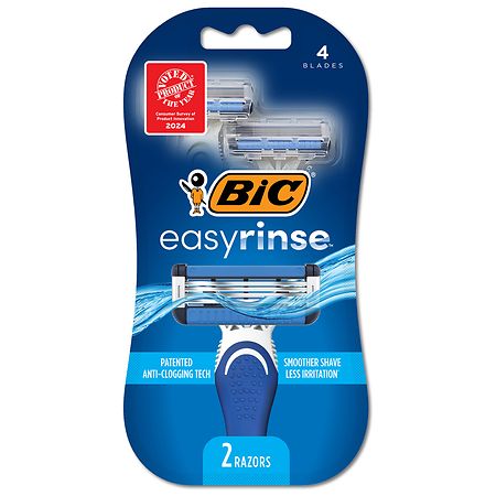 BIC EasyRinse Anti-Clogging Women's Disposable Razors, 6-Pack