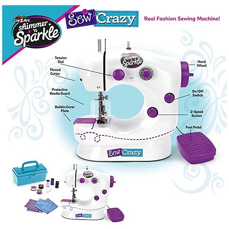 Buy Cra-Z-Art Shimmer 'n Sparkle Sew Crazy Sewing Machine Craft