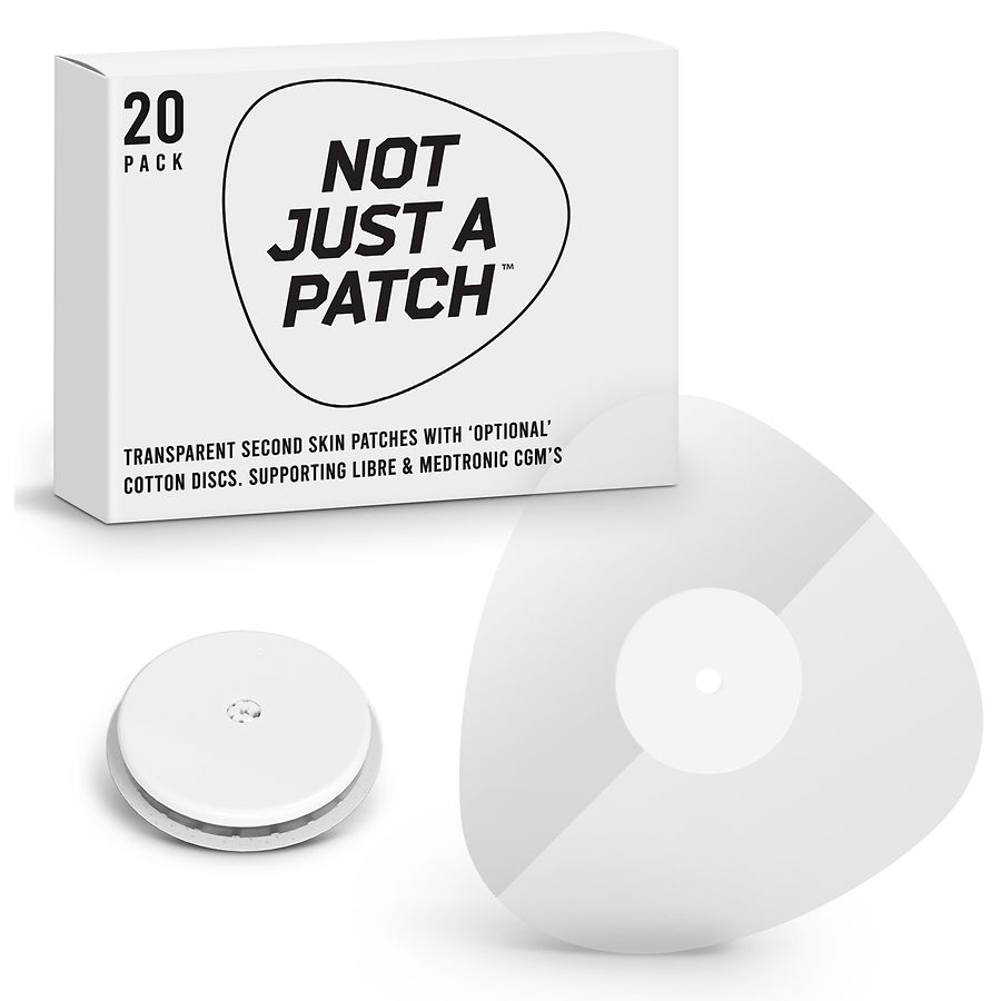 Not Just A Patch Freestyle Libre 2 Sensor Covers (20 Pack) CGM Sensor  Patches for Freestyle Libre 2 - Transparent Clear Water Resistant & Durable  