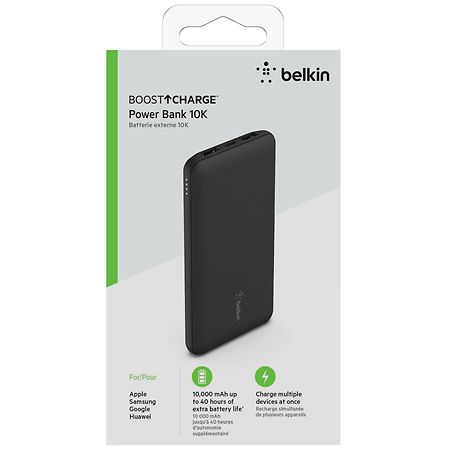 Belkin - Boost Up Charge Multi Port Power Bank 10,000 mAh - Black