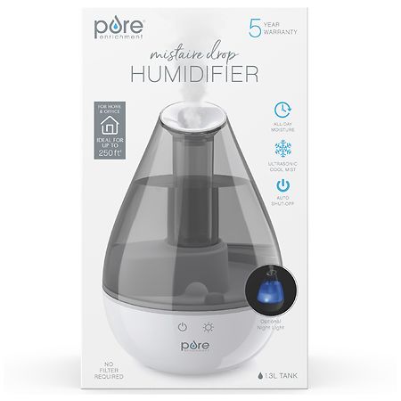 Pure Enrichment Mistaire Drop Ultrasonic Cool Mist Humidifier