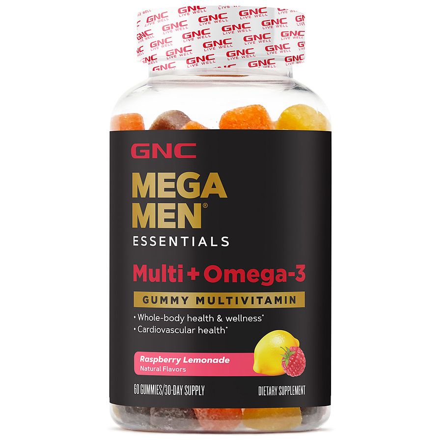 GNC Mega Men Multi + Omega-3 Gummies Walgreens