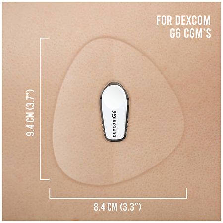 Dexcom G6 Adhesive Patches Waterproof 50 Pack Invisible Water-Resistant G6  Overpatch Transparent Stickers for G6