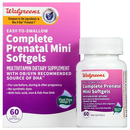Walgreens Easy-to-Swallow Complete Prenatal Mini Softgels