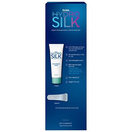 Schick Hydro Silk 2 in 1 Hair Removal Cream for Body Pubic