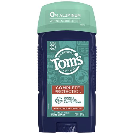 Tom's of Maine Complete Protection Aluminum-Free Wetness & Odor Protect, Deodorant