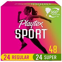 Playtex Sport Odor Shield Tampons Duo Pack Regular/Super Absorbency  Unscented, 32 ct - City Market
