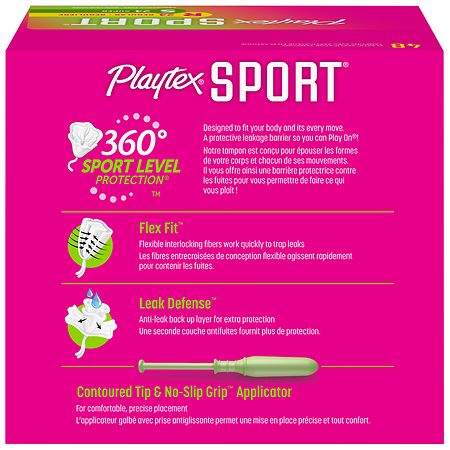 Playtex Sport Regular Unscented Tampons, 18 ct - Greatland Grocery