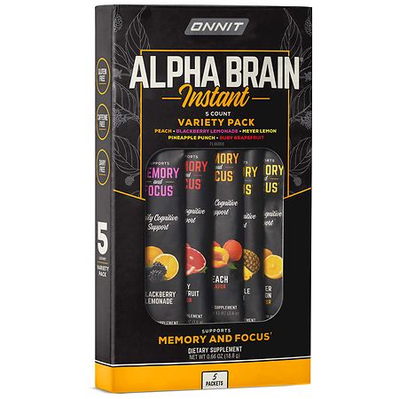 Onnit Alpha Brain Instant Dietary Supplement Variety Pack - 5 ct