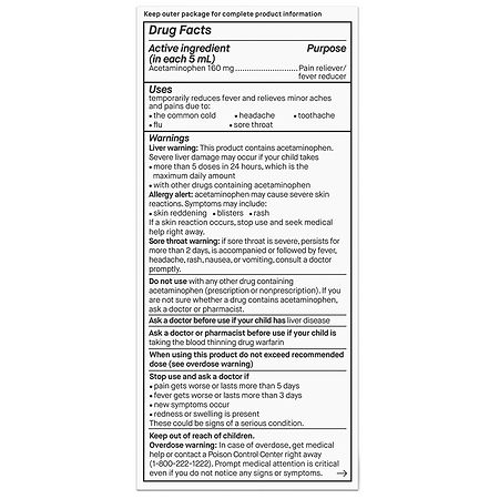 Genexa Infants' Acetaminophen Oral Suspension Blueberry