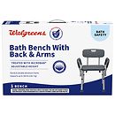 Walgreens Bath Bench with Back & Arms, Microban Protection