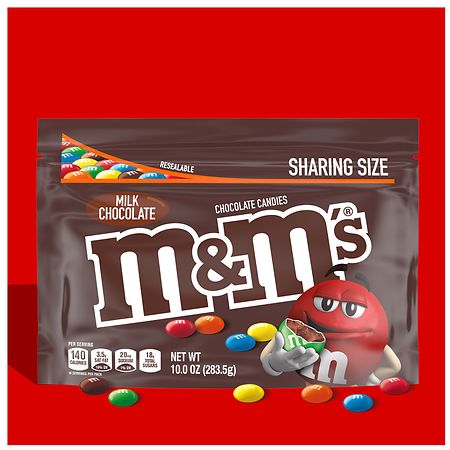 M&M's Candies, Milk Chocolate, Sharing Size - 10 oz