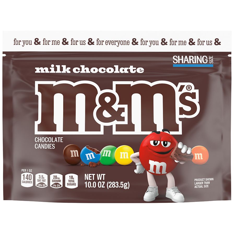 M&M's Candy, Sharing Size, Resealable