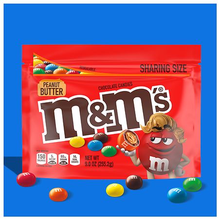 M&M'S Peanut Butter Chocolate Candy Bag, 18.4 oz