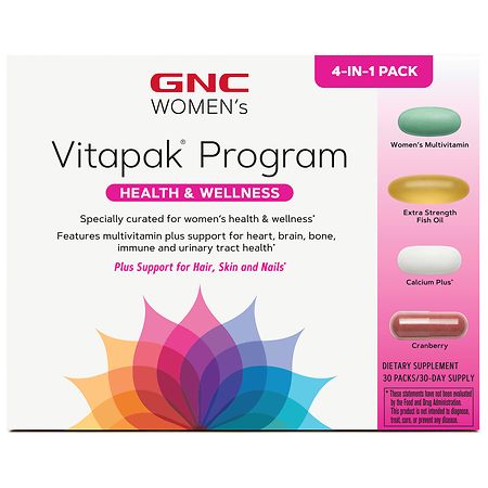 GNC Women's Vitapak Program, Health & Wellness