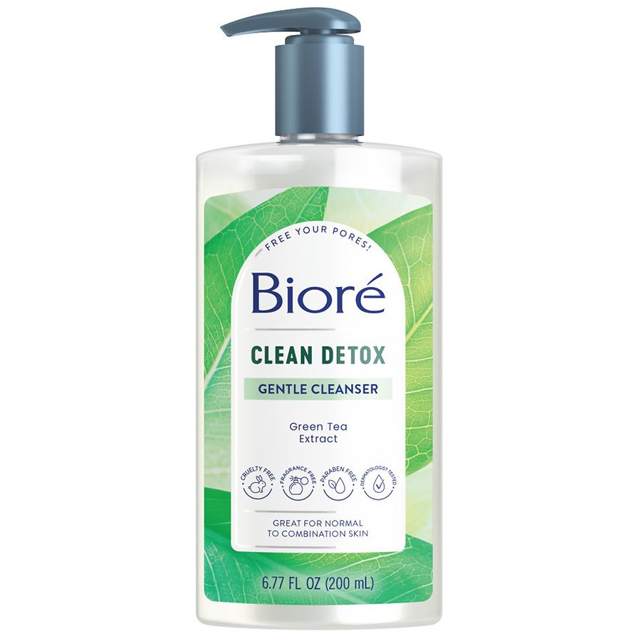 Biore Clean Detox Gentle Cleanser Unscented Walgreens