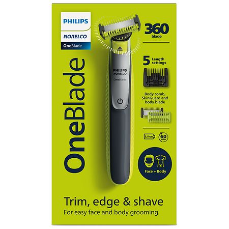 Philips Norelco OneBlade Face & Body Hybrid Electric Trimmer and Shaver QP2834/ 70