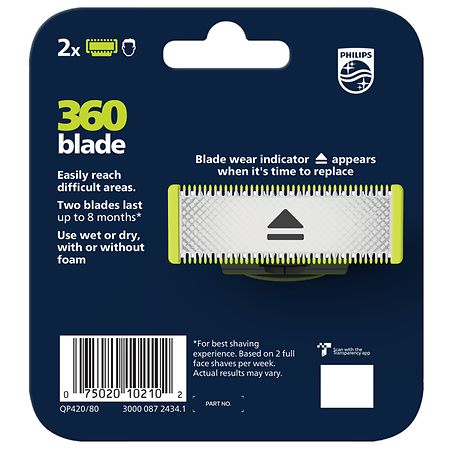 Philips OneBlade 360 Replacement Blade for Face - 1pk- QP410/50