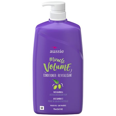 Aussie Miracle Volume with Plum & Bamboo, Paraben Free Conditioner