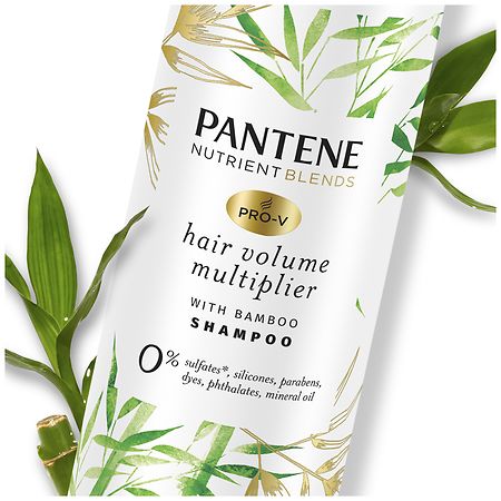 Pantene Nutrient Blends Hair Volume Multiplier Shampoo with Bamboo