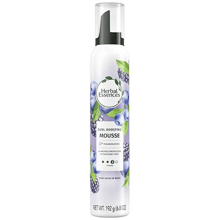 Herbal Essences Curl Boosting Mousse, All Day Hold, Frizz Control
