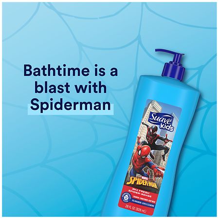 Suave Kids' Spider-man 3-in-1 Pump Shampoo + Conditioner + Body