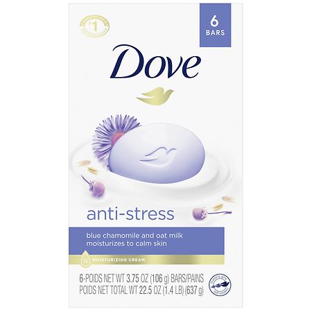 Dove Anti-Stress Cream Bar Blue Chamomile and Oat Milk