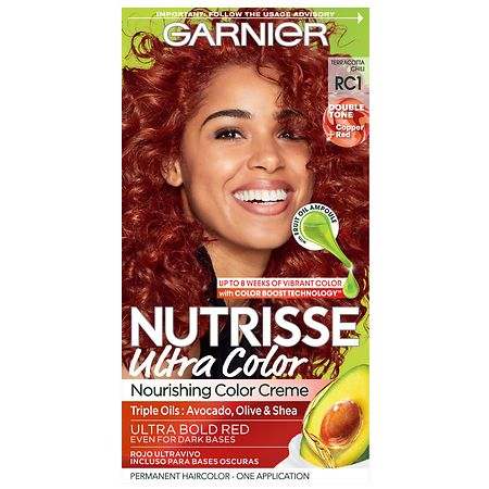 Garnier Nutrisse Nourishing Bold Permanent Hair Color Creme Terracotta Chili (Red Copper)