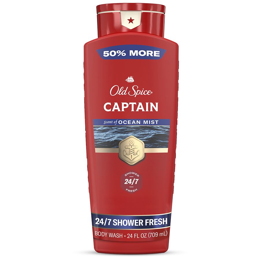 Old Spice Body Wash for Men, Shower Fresh, Lasting Scent Captain