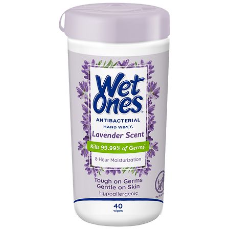 Wet Ones Antibacterial Hand Wipes Lavender