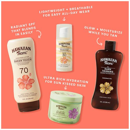 Hawaiian Tropic Sheer Touch SPF 70 Sunscreen Lotion | Walgreens