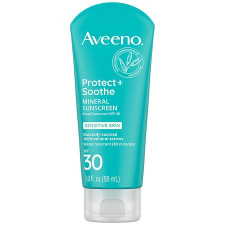 Aveeno Protect + Soothe Mineral Sunscreen Lotion SPF 30