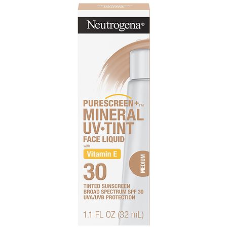Neutrogena Purescreen+ Tinted Mineral Sunscreen  Medium  1.1 fl. oz