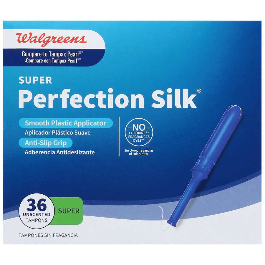 Walgreens Perfection Silk Tampons Super Unscented Walgreens