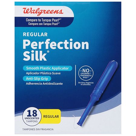 Walgreens Perfection Silk Tampons Regular Unscented
