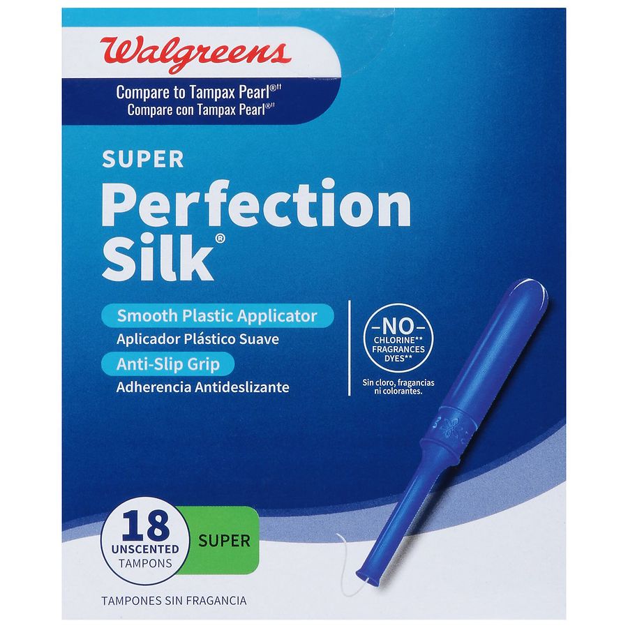 Walgreens Perfection Silk Tampons Super Unscented Walgreens