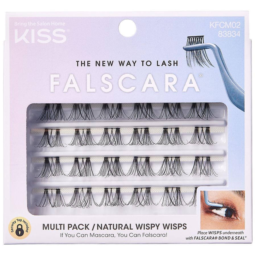 Kiss Falscara DIY Eyelash Extensions Multipack, 'Natural Wispy Wisps