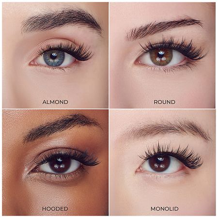 Kiss imPRESS 1-Step Press-On Falsies - No Glue Needed False Eyelash Clusters, Black Spiky