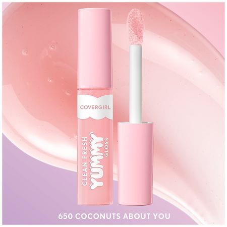 COVERGIRL Clean Fresh Yummy Gloss, You're Just Jelly & Clean Fresh Tinted  Lip Balm, I Cherry-ish You Bundle