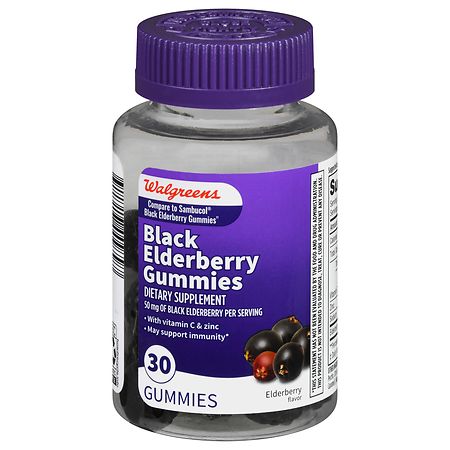 Walgreens Black Elderberry 50 mg Gummies