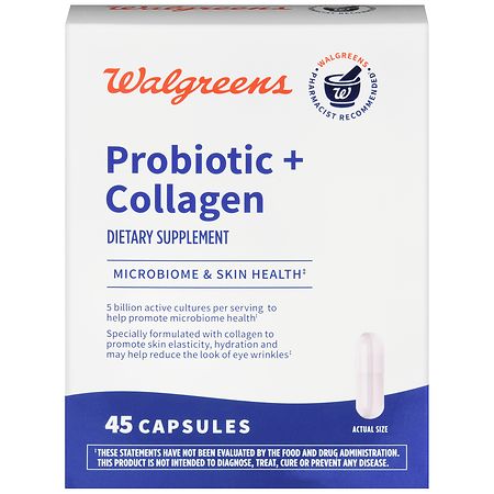 Walgreens Probiotic + Collagen Capsules