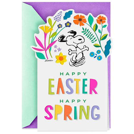 Hallmark Happy Easter Card (Peanuts Snoopy Happy Dance) S2