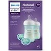 Philips Avent Natural Baby Bottle with Natural Response Nipple & Teal Baby  Gift Set