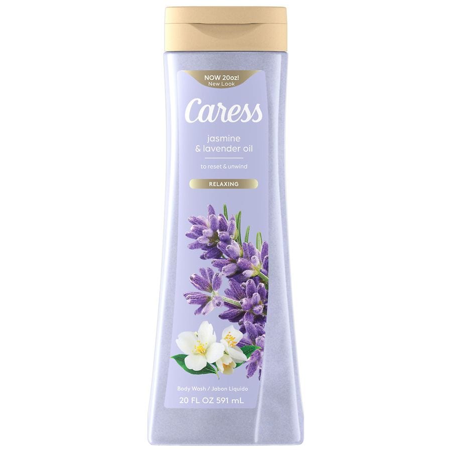 Caress Body Wash To Indulge & Pamper Rose & Ylang Ylang Oil With Floral Oil  Essence 18.6 oz